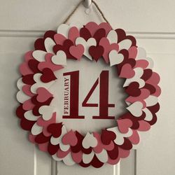 Wooden Heart Wreath 