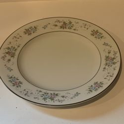 Carlton Japan CORSAGE 481 Salad Plate China 7 “ Pink Blue Roses VINTAGE 