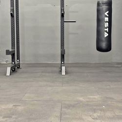 Half Rack HR-1000 (Red, Blue, White) with Punching Bag/Boxing Kit