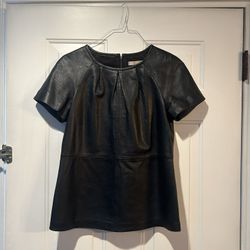 Banana Republic, Black Leather Top