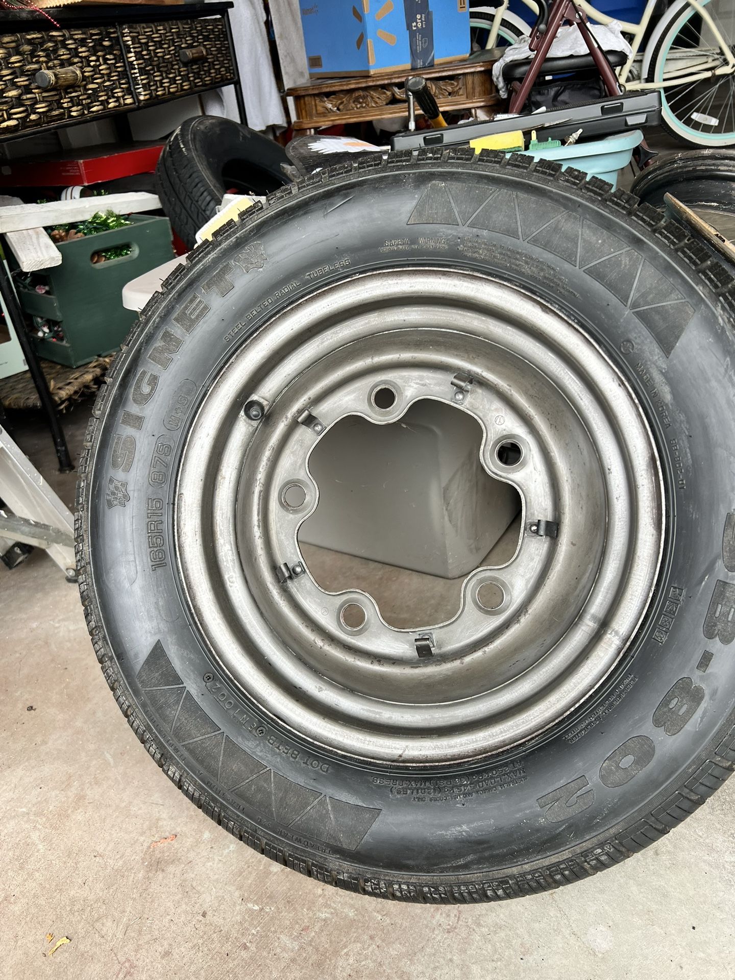 Original VW 5 Wide Spare Tire 165R15