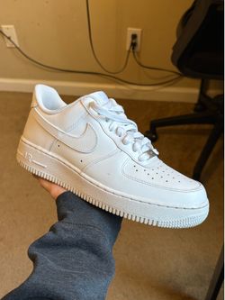 mens 7.5 White Nike Air force ones