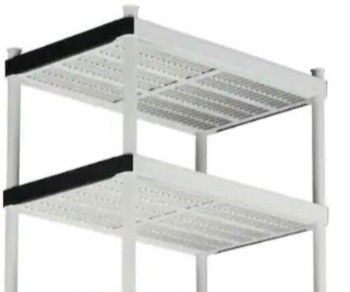 HDX 2 Tier Plastic Garage Storage Shelving Unit In Gray