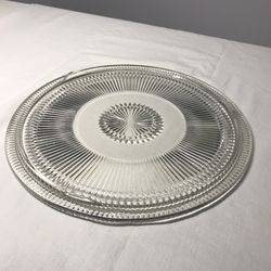 Crystal Glass Cake Plate