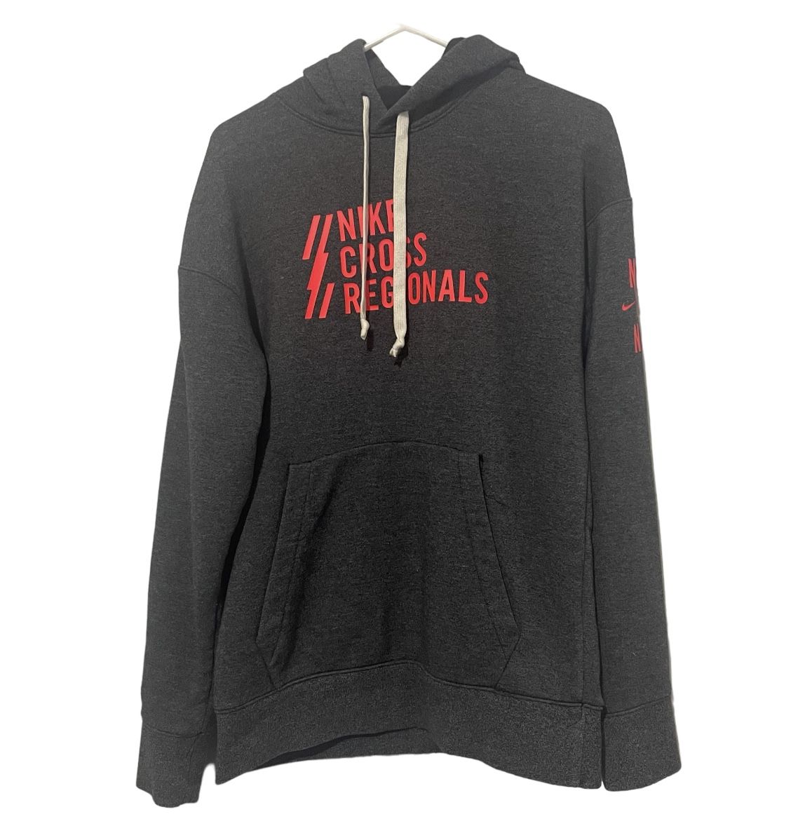 Nike Hoodie Women’s Size Small Gray & Pink Cross Regionals Sweatshirt Pullover