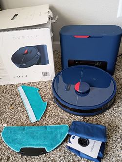 Bobsweep Dustin Wi-Fi Connected Self-Emptying Robot Vacuum and Mop