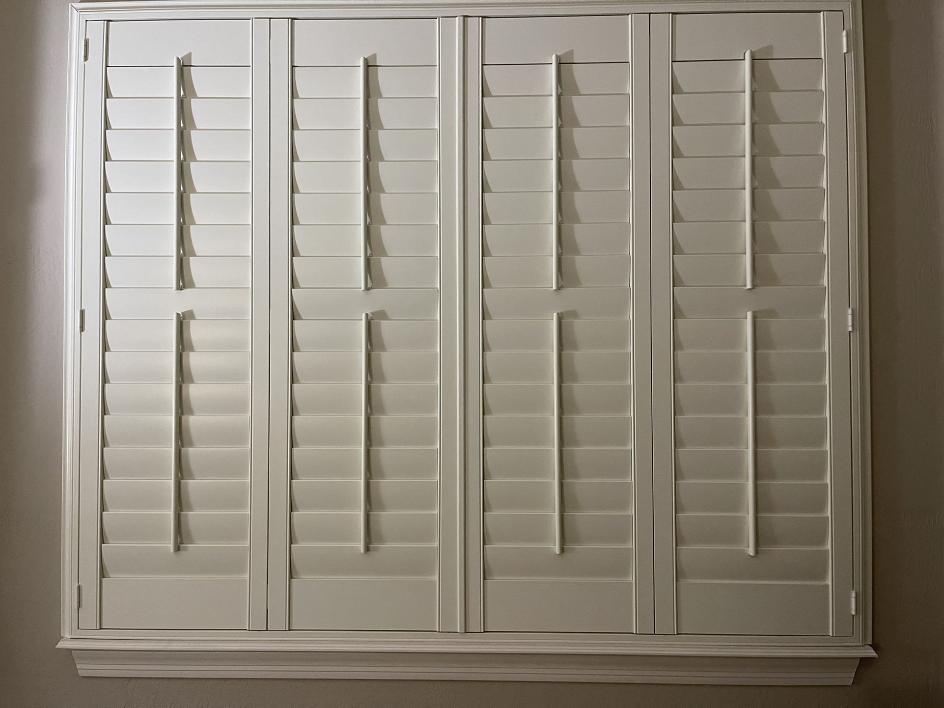 Norman Woodlore Composite White Wood Shutters