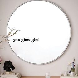 Mirror Decal Sticker Art Vinyl Vanity Makeup Beauty Girls Lashes Brows Motivation
