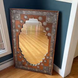 Ornate Metal Framed Mirror