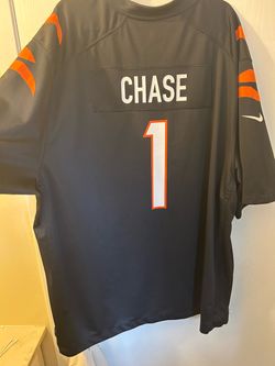 Nike Ja'Marr Chase #1 Bengals Football Jersey