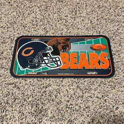 Brand New Chicago Bears Vintage Wincraft License Plate