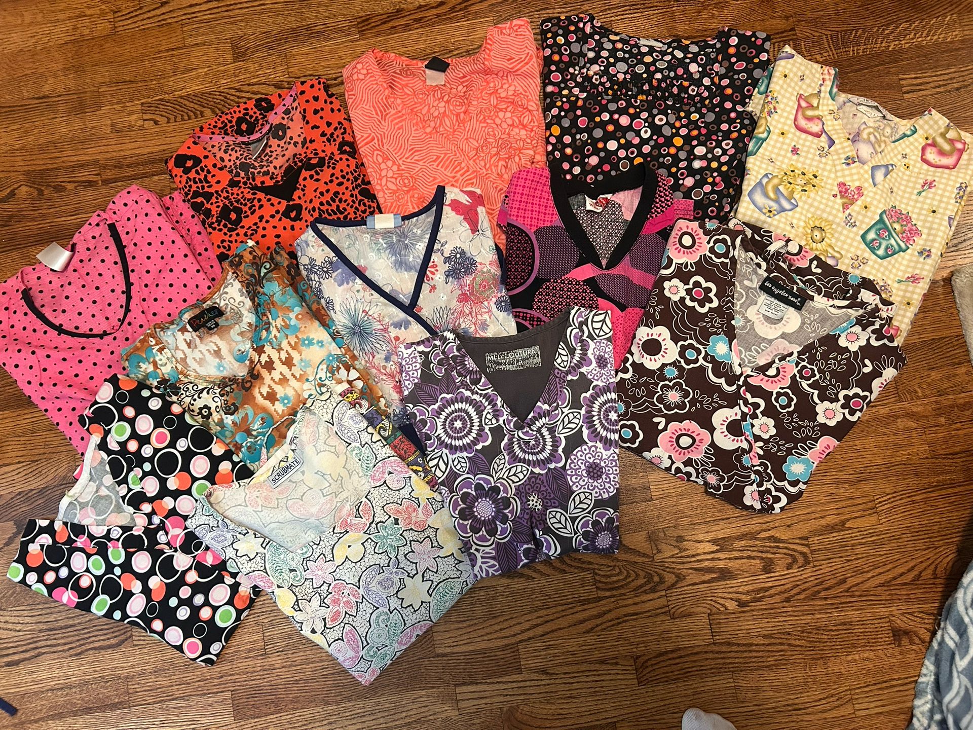 Scrub Tops-  $5 Each