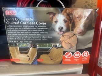 Co-Pilot 2-in-1 Quilted Pet Car Seat Cover New