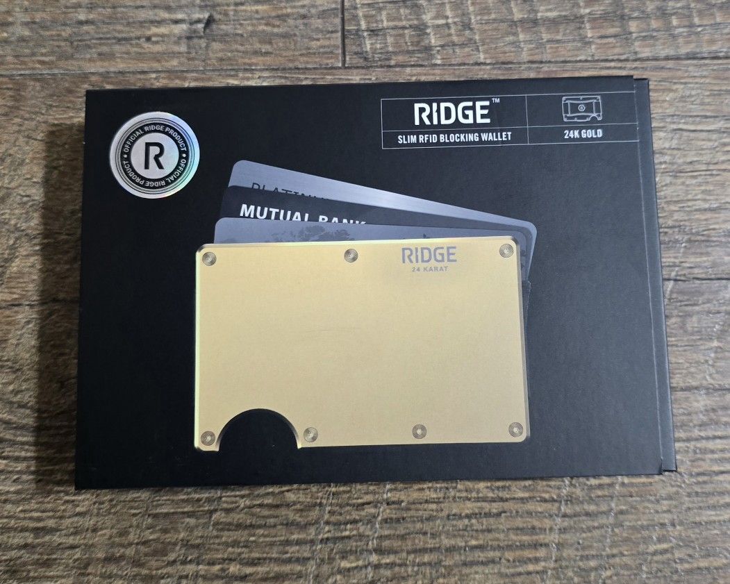 Ridge 2.0 - 24K Karat Gold Wallet