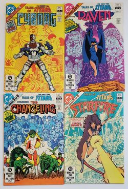 TALES OF THE NEW TITANS, 1-4, DC COMICS, VF OR BETTER