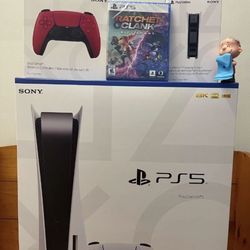 Brand New Disc Version  Console With Extra Controller + Game And The Charging Station Bundle 