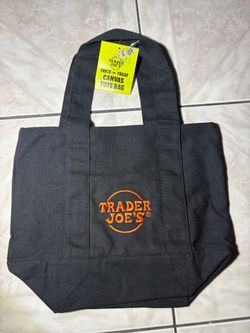 Trader Joe’s tote bag (black/orange)