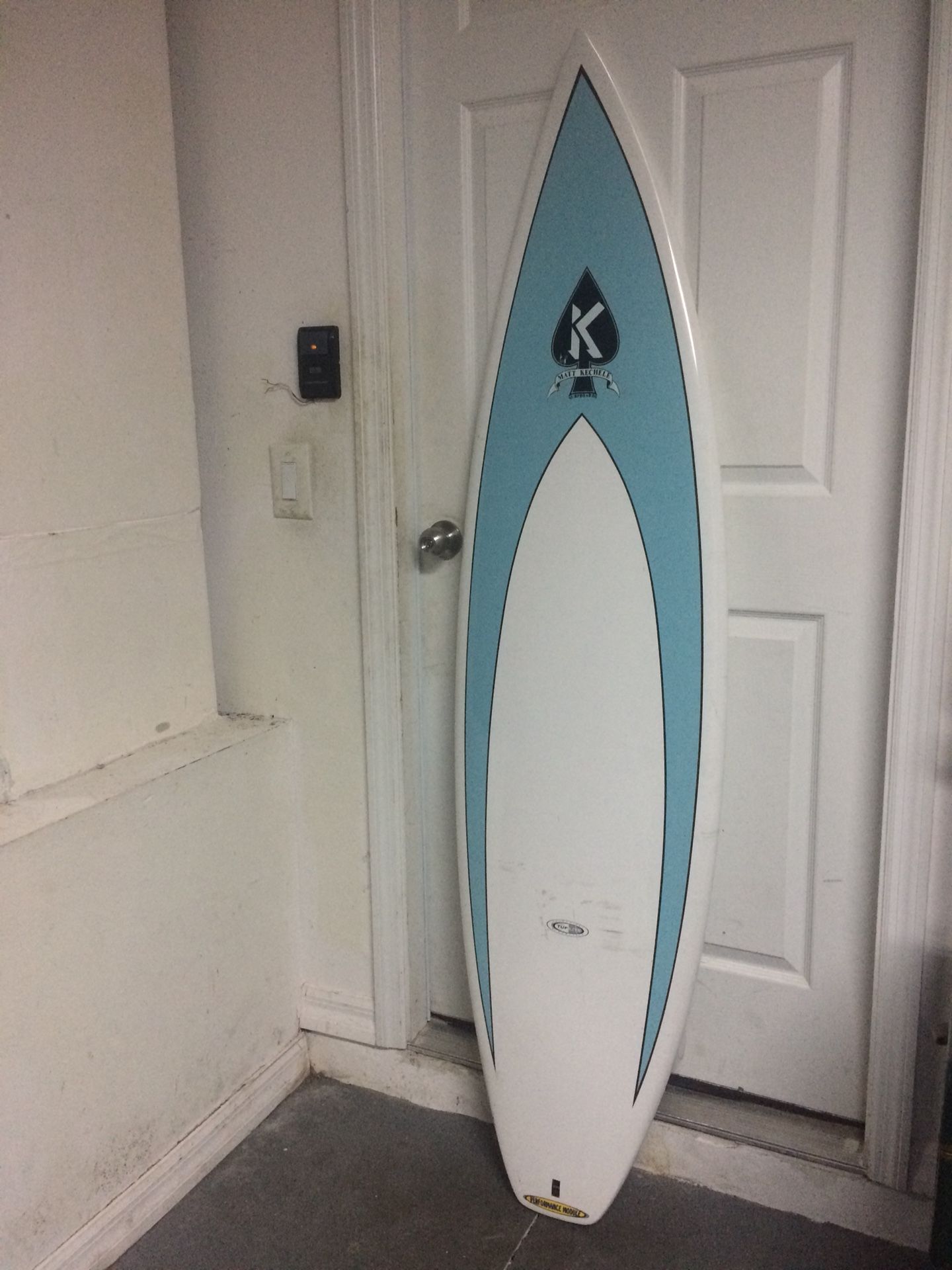 6ft long Matt Kechele surfboard
