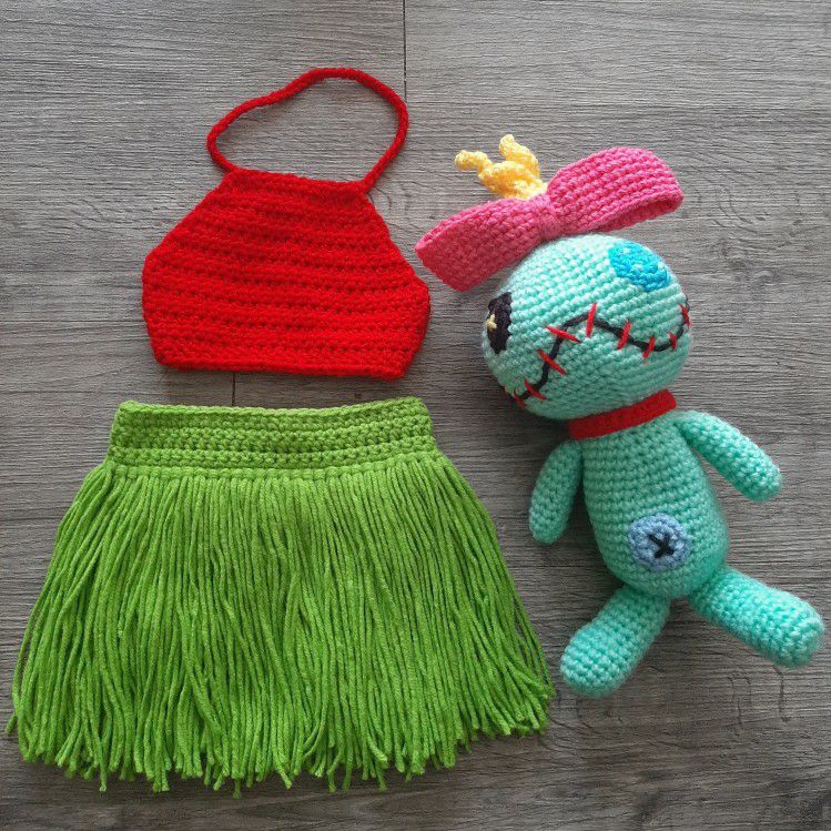 3-6 Month Old Lilo Hula Costume and Scrump Doll