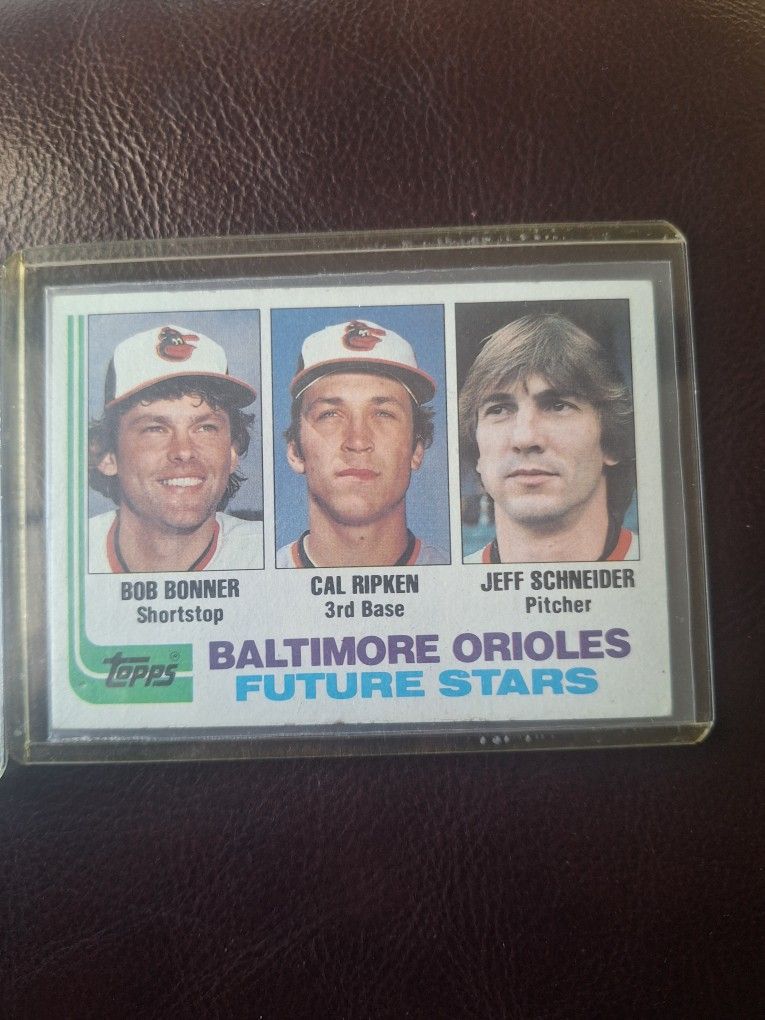 2 1982 Topps Cal Ripken Jr Rookie Baseball Card