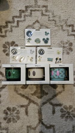 Mickey Mouse Collector,Collectable Mugs And Pins 