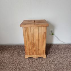 Wooden Trash Bin