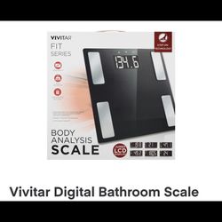 Vivitar Body Analysis Bathroom Scale  Holds 400lbs New In Box 