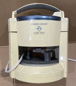 TESTED Black & Decker Lids Off Automatic Jar Opener JW200 Electric White Clean