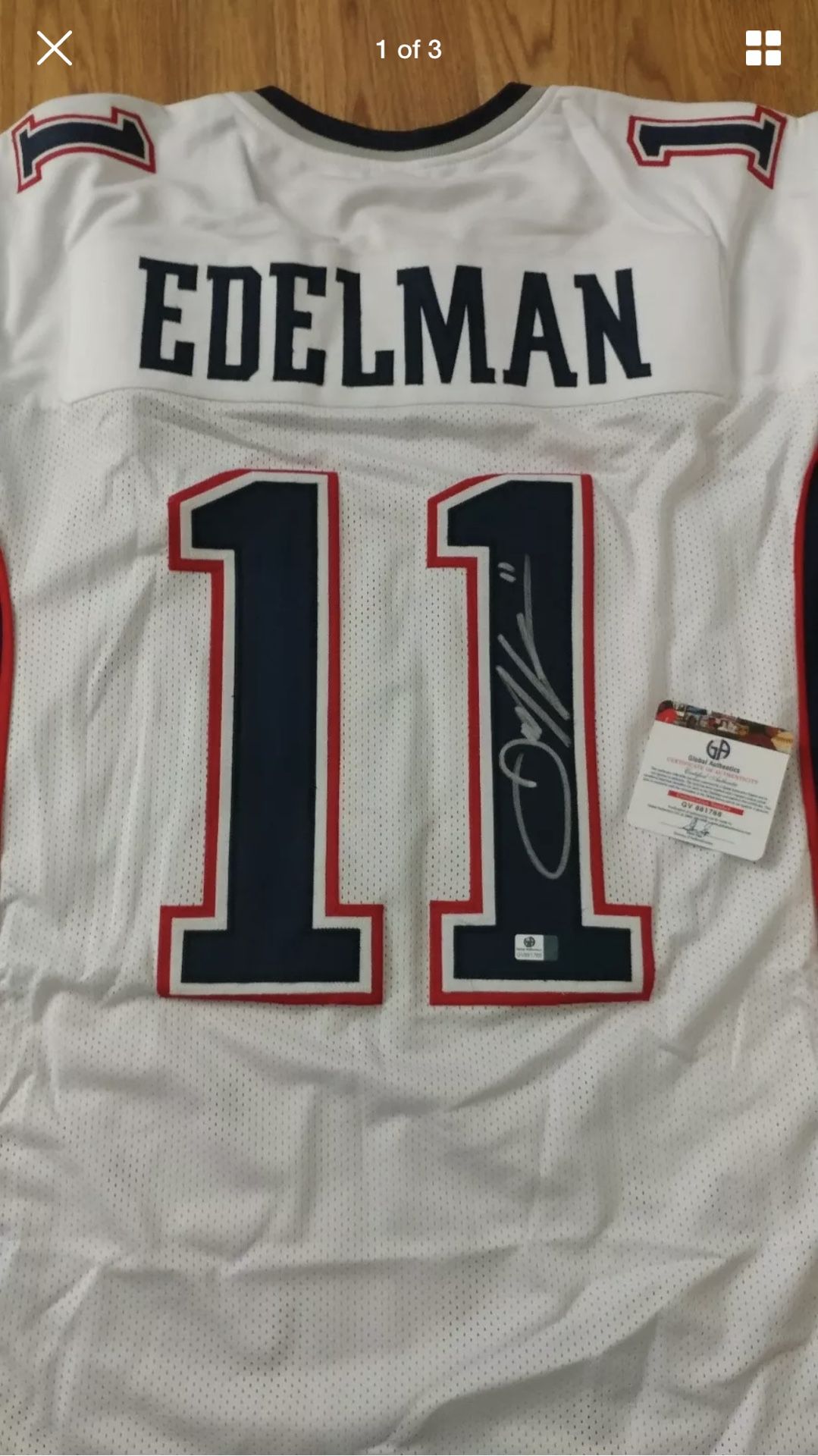 Julian Edelman Custom Signed Jersey - Global Authentics