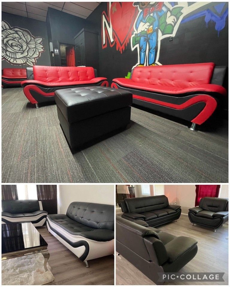 3 PIECE SET $695/ 2 PIECE SET $595!! Sofa Loveseat and chair! Fast Delivery!!