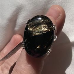 Midnight Seraphinite Ring Size 5