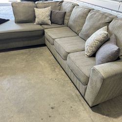 Free Delivery* Gray Sectional with Chaise