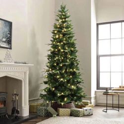 Bethlehem Lights 7 Ft Slim Downswept Decora Christmas Tree Clear Lights Brand New in Box with Tags