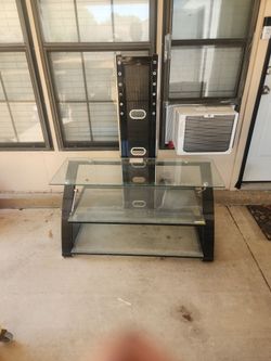 Mueble de vidrio para poner la Tv