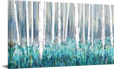 20" x 36" Large White Birch Trees Framed Canvas Picture Wall Art Abstract Nature Artwork ⭐️NEW⭐️ CYISell