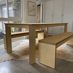 Dining Table Or Dining Set With Benches Baltic Birch