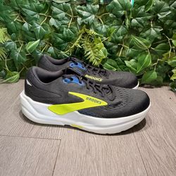 Brooks Ghost Max 3 Men's Size 10 D Running Shoes Black/Navy/Lime