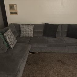 Gray Sectional Couch 