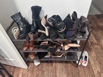 Spacious shoe rack