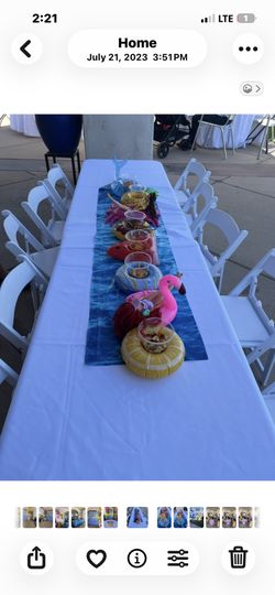 10 Kids White Padded Party Chairs FOR SALE