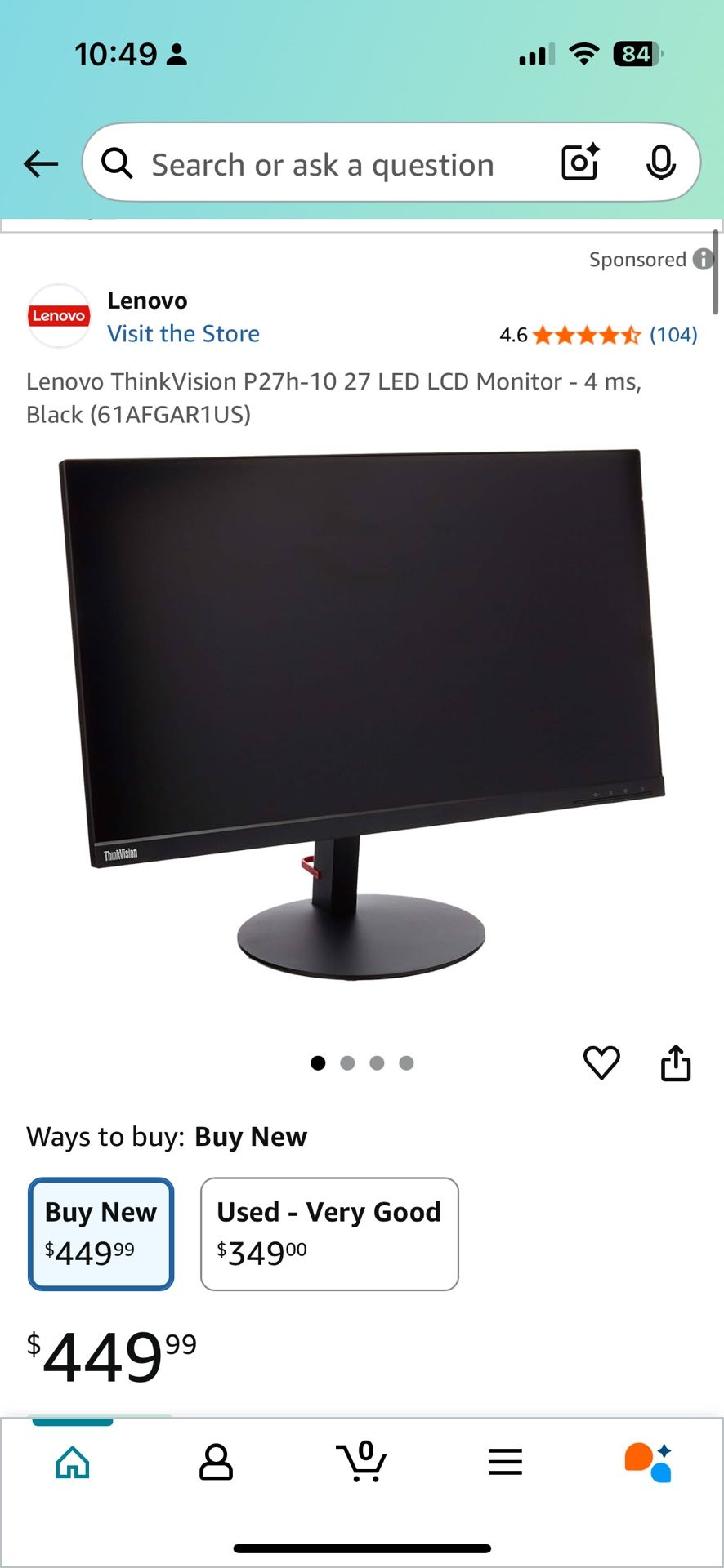 Lenovo ThinkVision Monitor