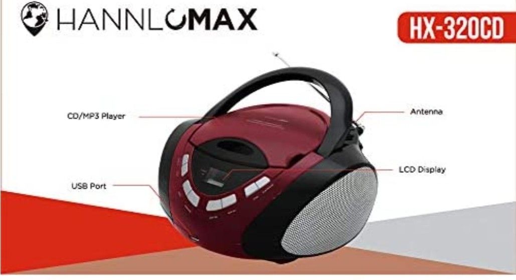 HANNLOMAX HX-320CD CD / MP3 Boombox,