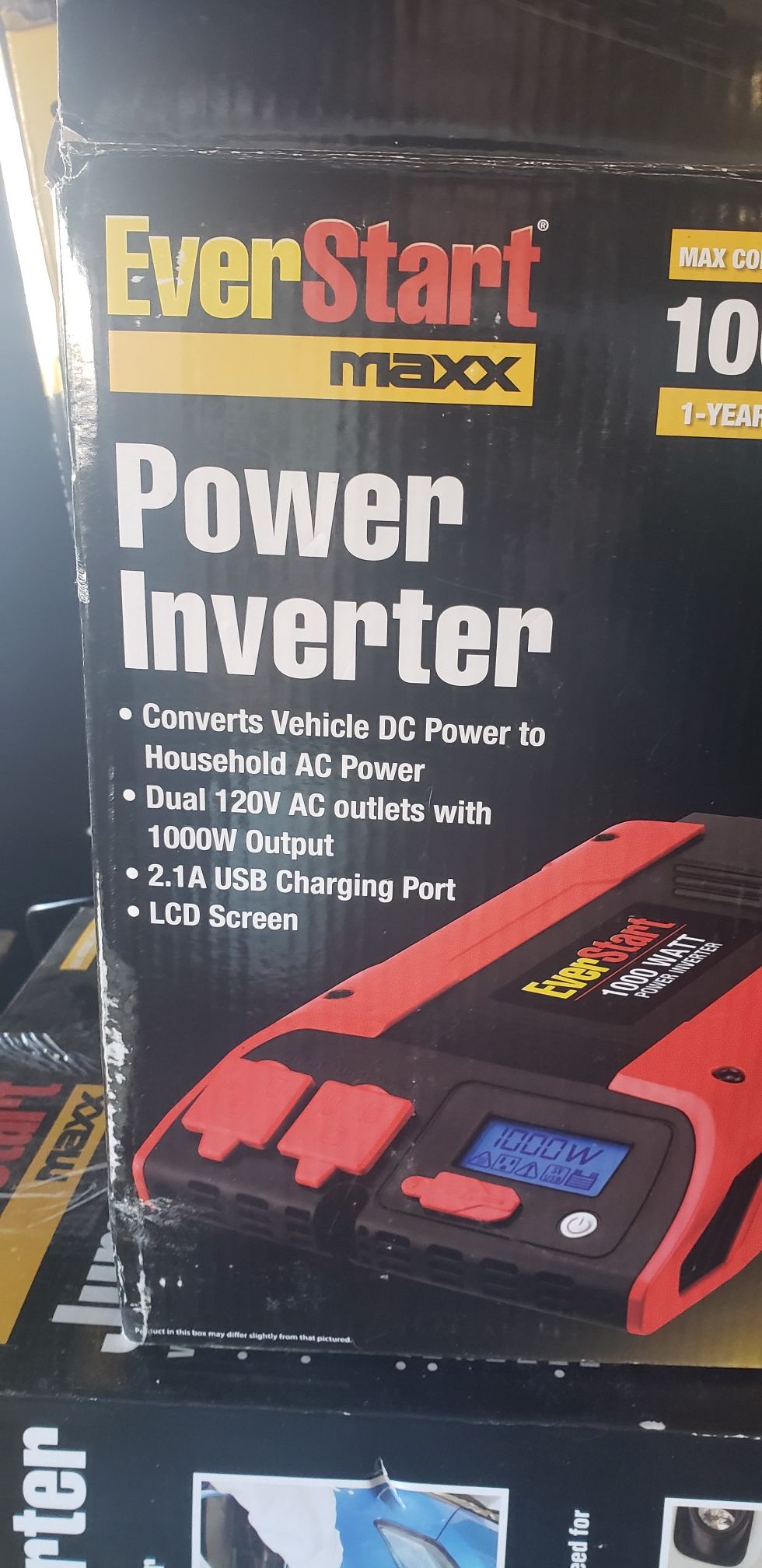 1000 watt power inverter Everstart New in box