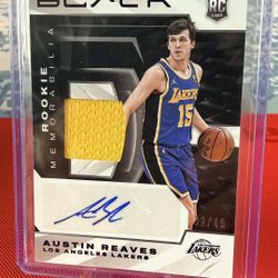 Austin Reaves Rookie Numbered Auto Patch