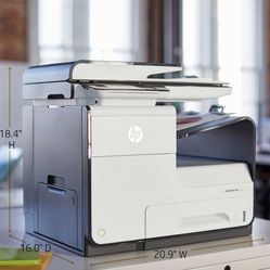 HP PageWide MFP 377dw All in One Color Printer - Includes 5 ink cartridges