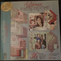 New Vintage Bohemian Sarapapers scrapbooking pack