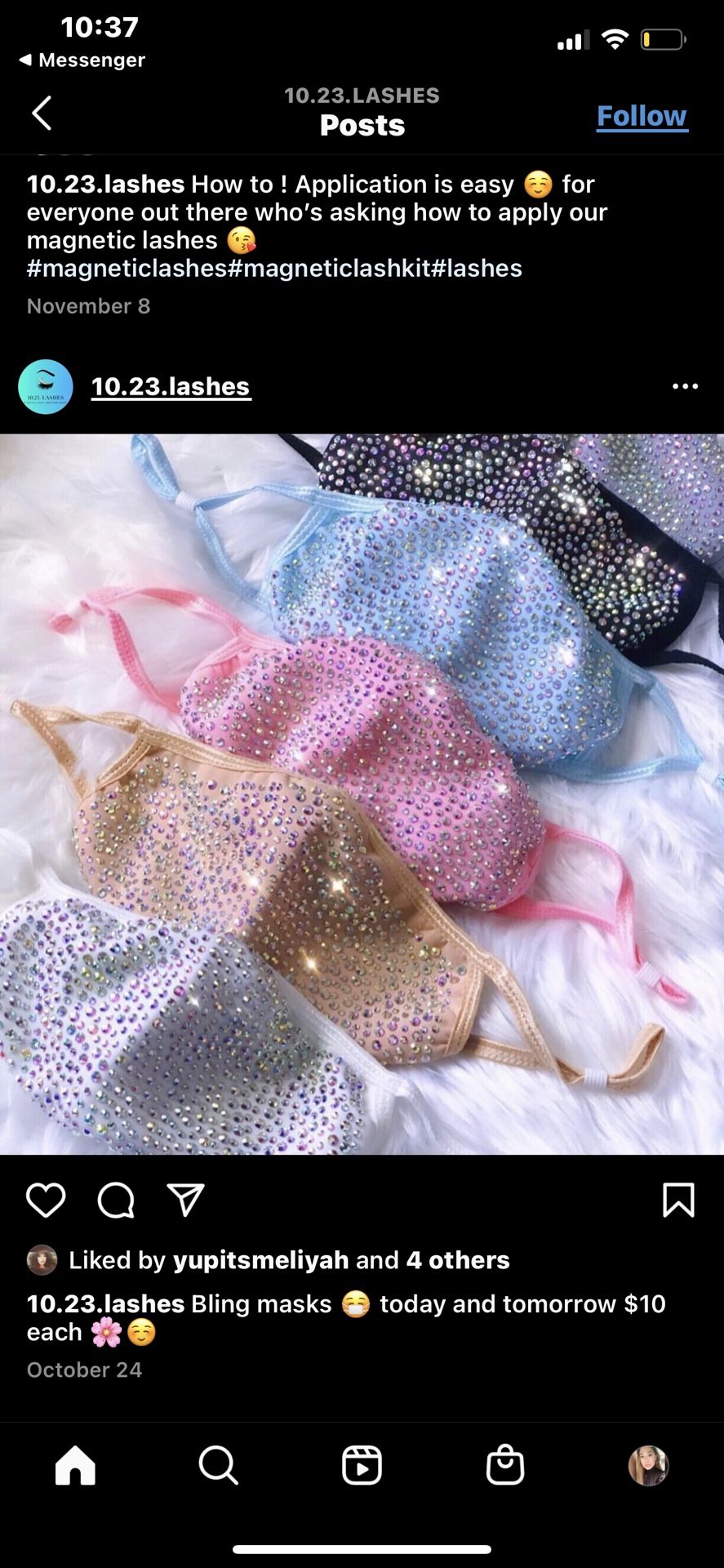 Rhinestone Face Masks π· π