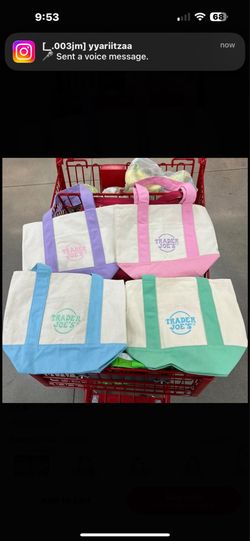 Trader Joe’s bag I have all 4 colors