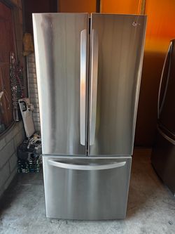 LG French Doors stainless steel refrigerator