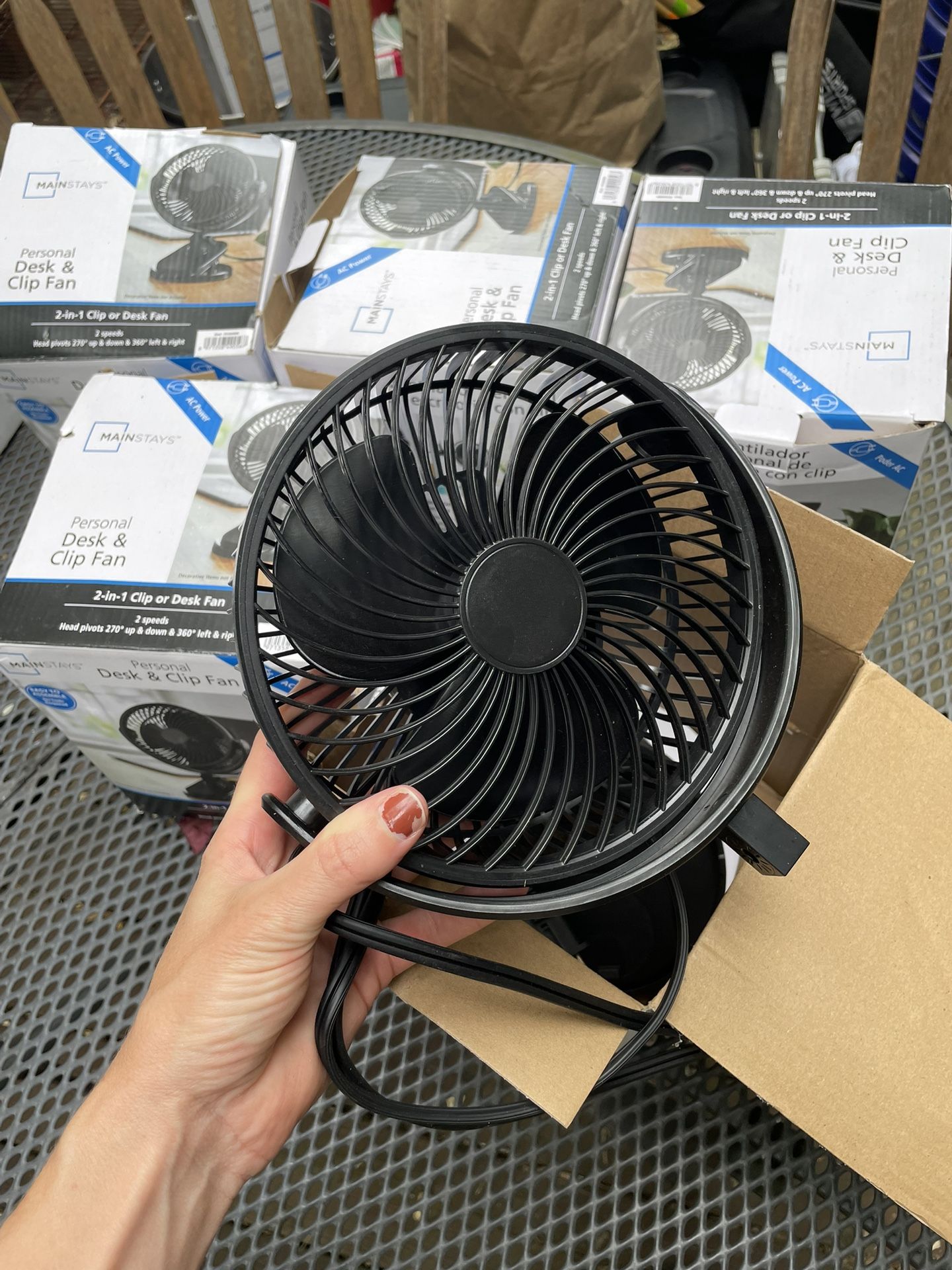 6” clip or desk fans